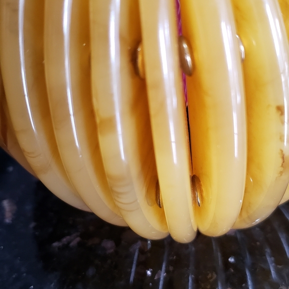 Sassy Jones Zanzibar Bangle Stack Brown Stretch Bracelet - Picture 6 of 8